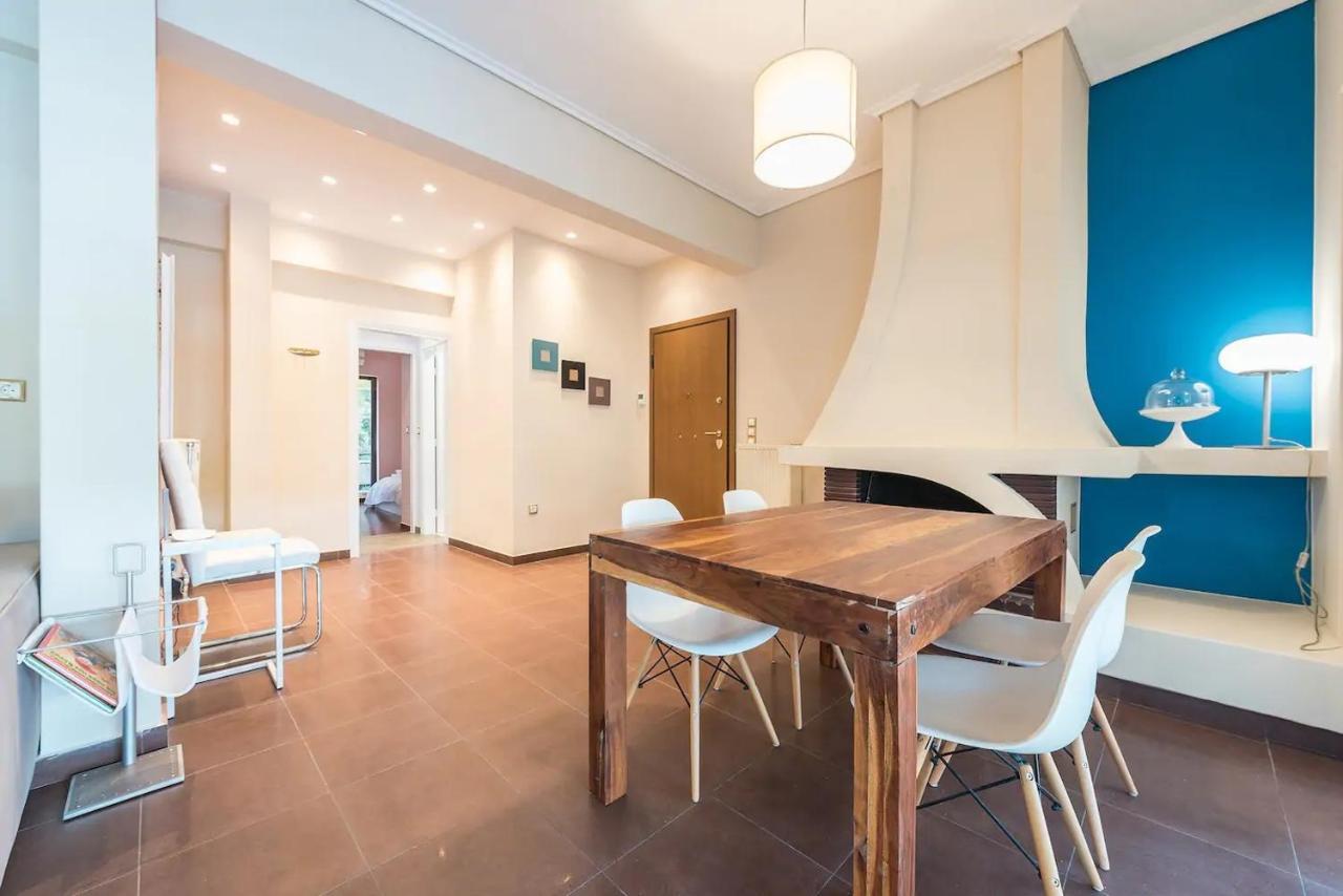 Glyfada Glass-Walled Designed Apt Athene Buitenkant foto