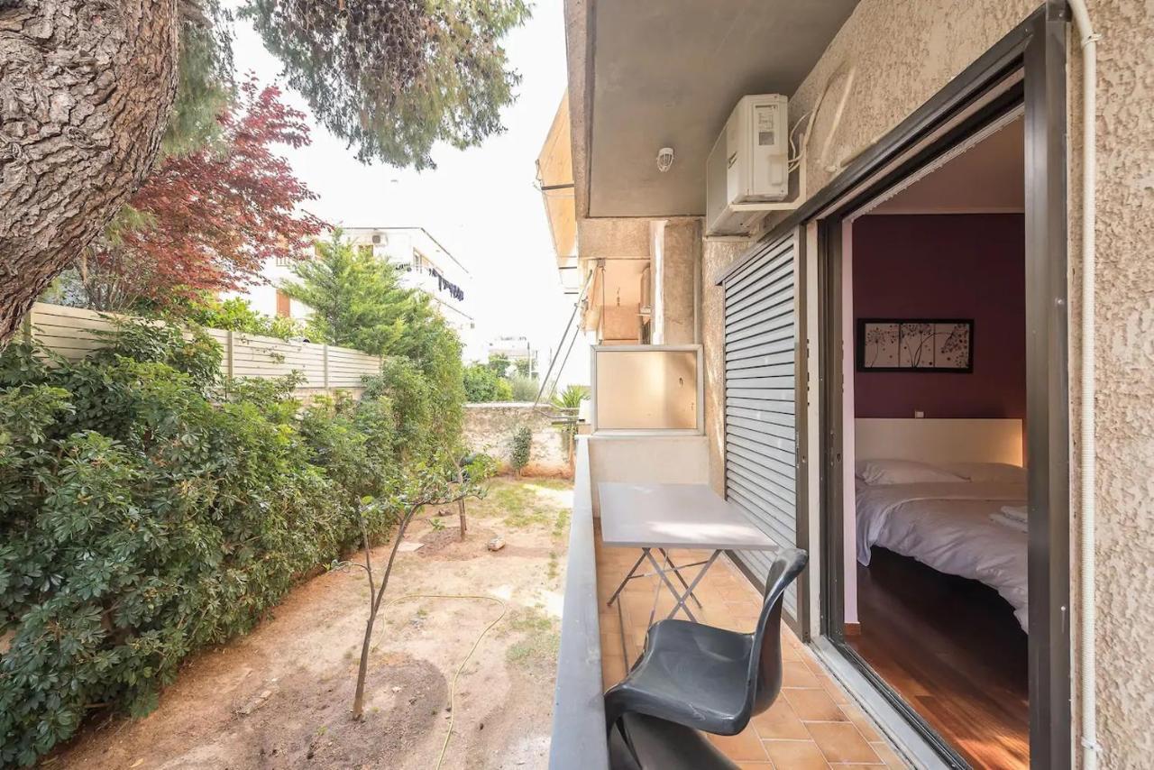 Glyfada Glass-Walled Designed Apt Athene Buitenkant foto