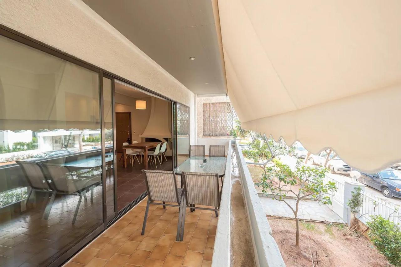 Glyfada Glass-Walled Designed Apt Athene Buitenkant foto