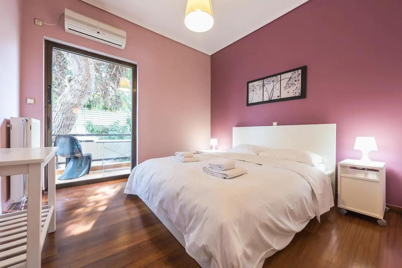 Glyfada Glass-Walled Designed Apt Athene Buitenkant foto