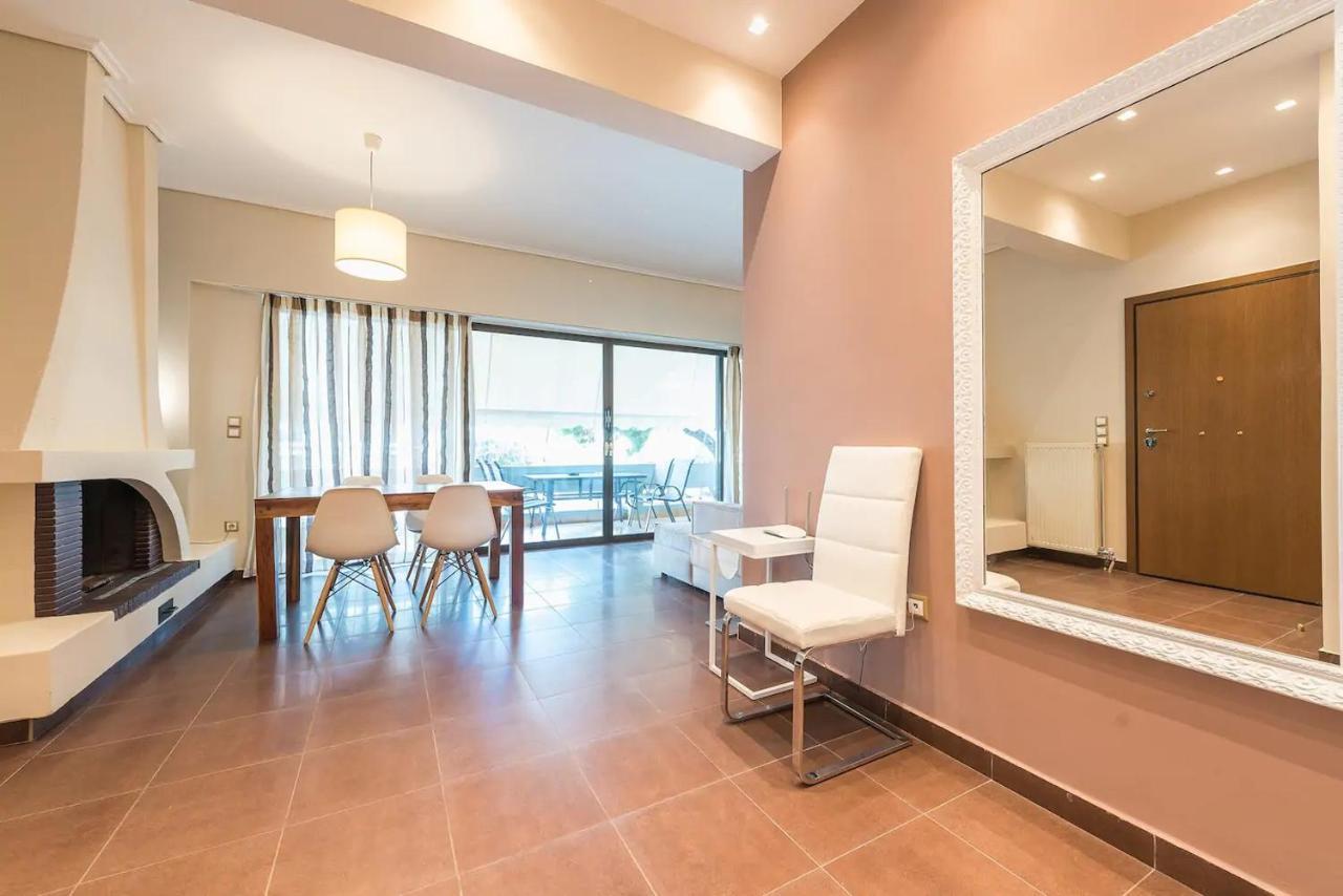 Glyfada Glass-Walled Designed Apt Athene Buitenkant foto